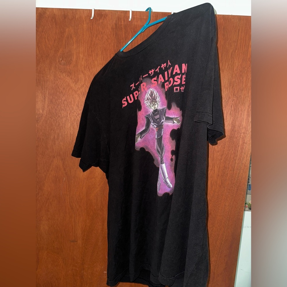 Black Super Saiyan Rose Graphic Tee